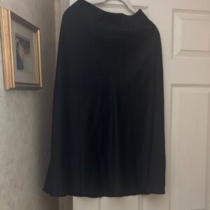 Quince Classic Black A-Line Skirt